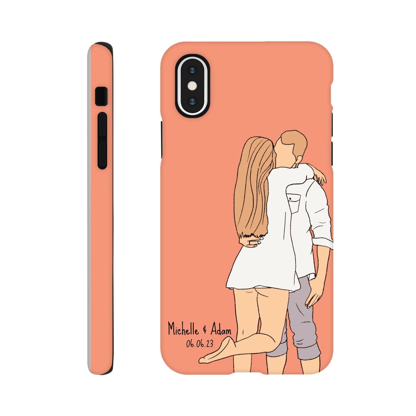 Custom Faceless Portrait Illustration Tough Phone cases