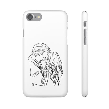 Custom Line Drawing Phone Snap Cases