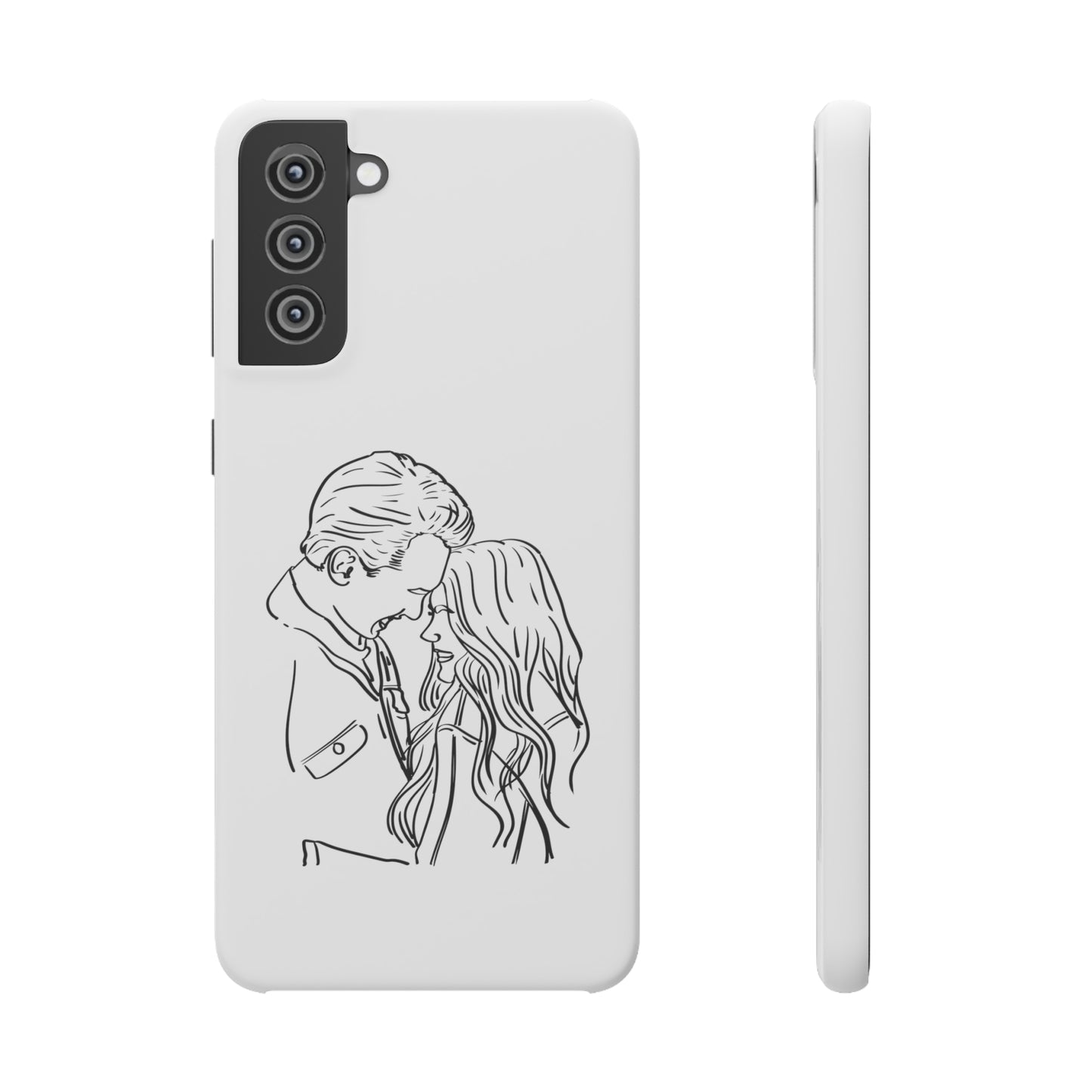 Custom Line Drawing Phone Snap Cases