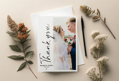 Wedding Thank You Cards with Picture