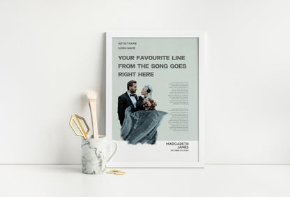 Wedding Song Lyrics with Photo Portrait