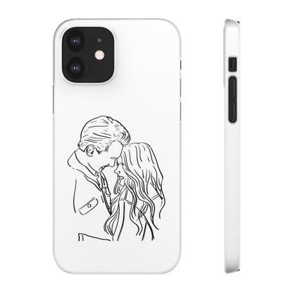 Custom Line Drawing Phone Snap Cases