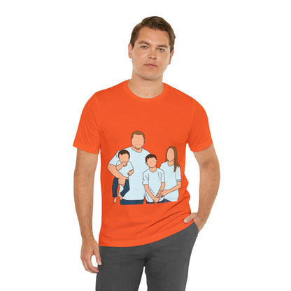 Custom Faceless Portrait Unisex Jersey Short Sleeve Tee