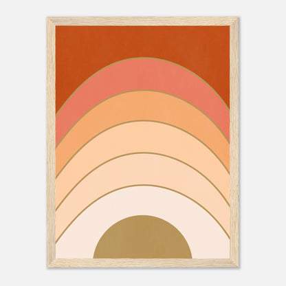 Abstract Gradient Sunrise Wall Art Print