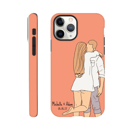 Custom Faceless Portrait Illustration Tough Phone cases