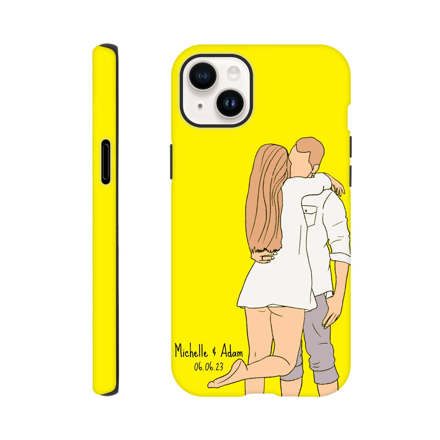 Custom Faceless Portrait Illustration Tough Phone cases