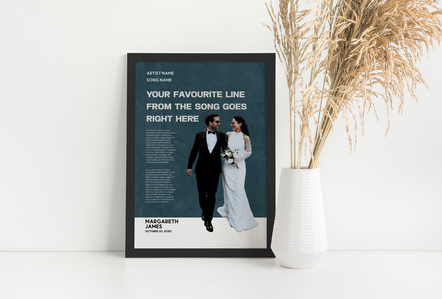 Wedding Song Lyrics with Photo Portrait