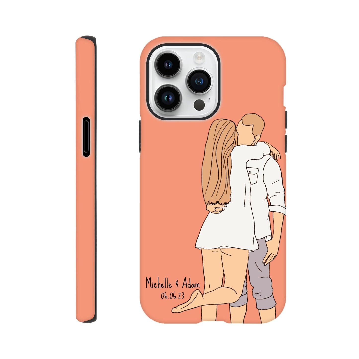 Custom Faceless Portrait Illustration Tough Phone cases