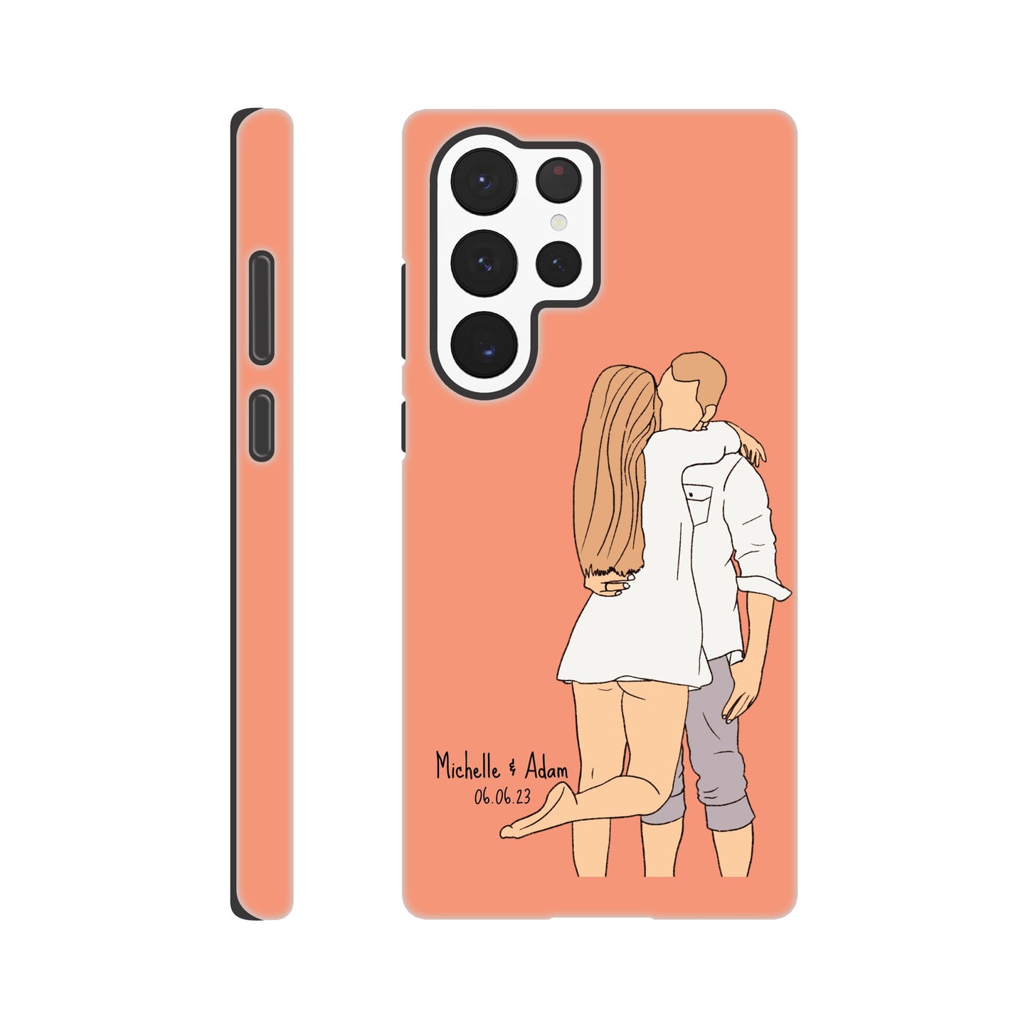 Custom Faceless Portrait Illustration Tough Phone cases