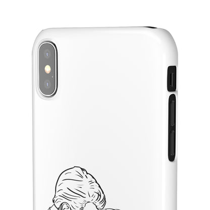 Custom Line Drawing Phone Snap Cases