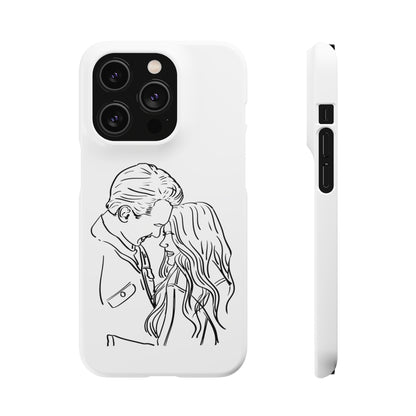 Custom Line Drawing Phone Snap Cases