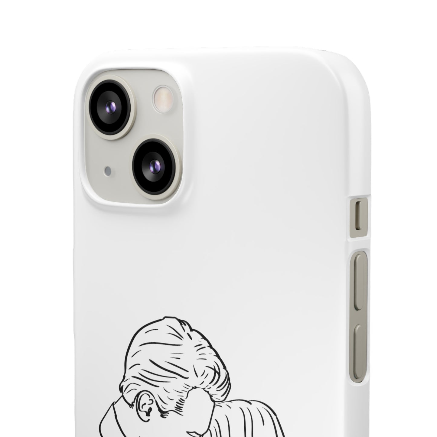 Custom Line Drawing Phone Snap Cases