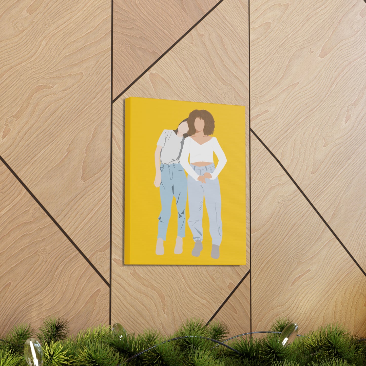 Custom Faceless Portrait from Photo Canvas Gallery Wraps