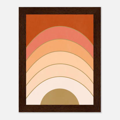 Abstract Gradient Sunrise Wall Art Print