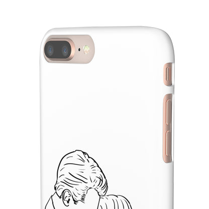 Custom Line Drawing Phone Snap Cases