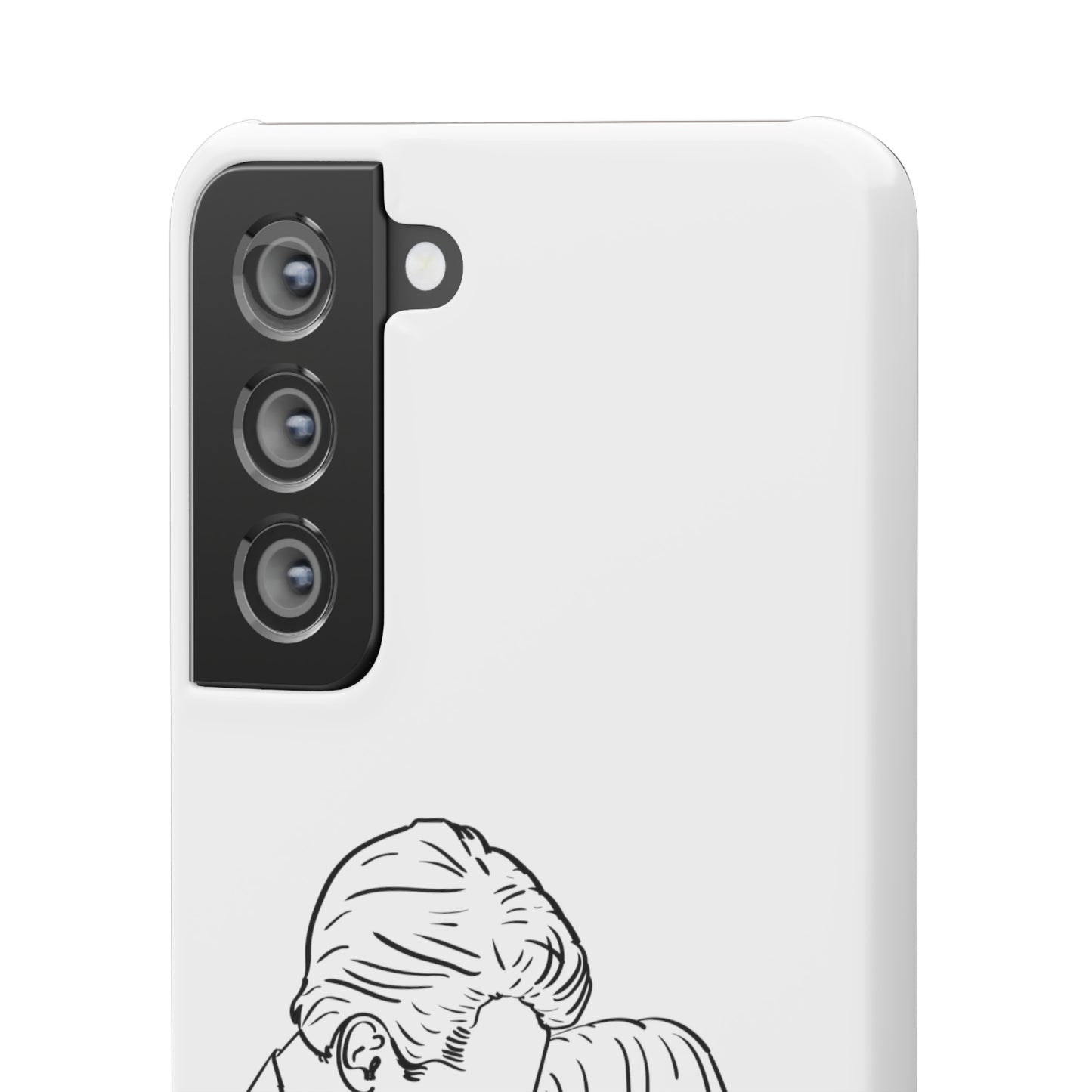 Custom Line Drawing Phone Snap Cases