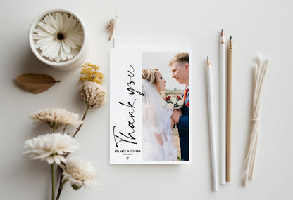 Wedding Thank You Cards with Picture