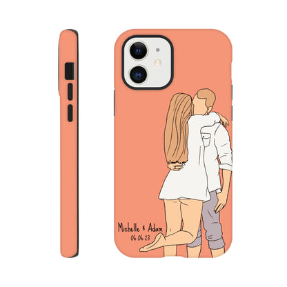 Custom Faceless Portrait Illustration Tough Phone cases