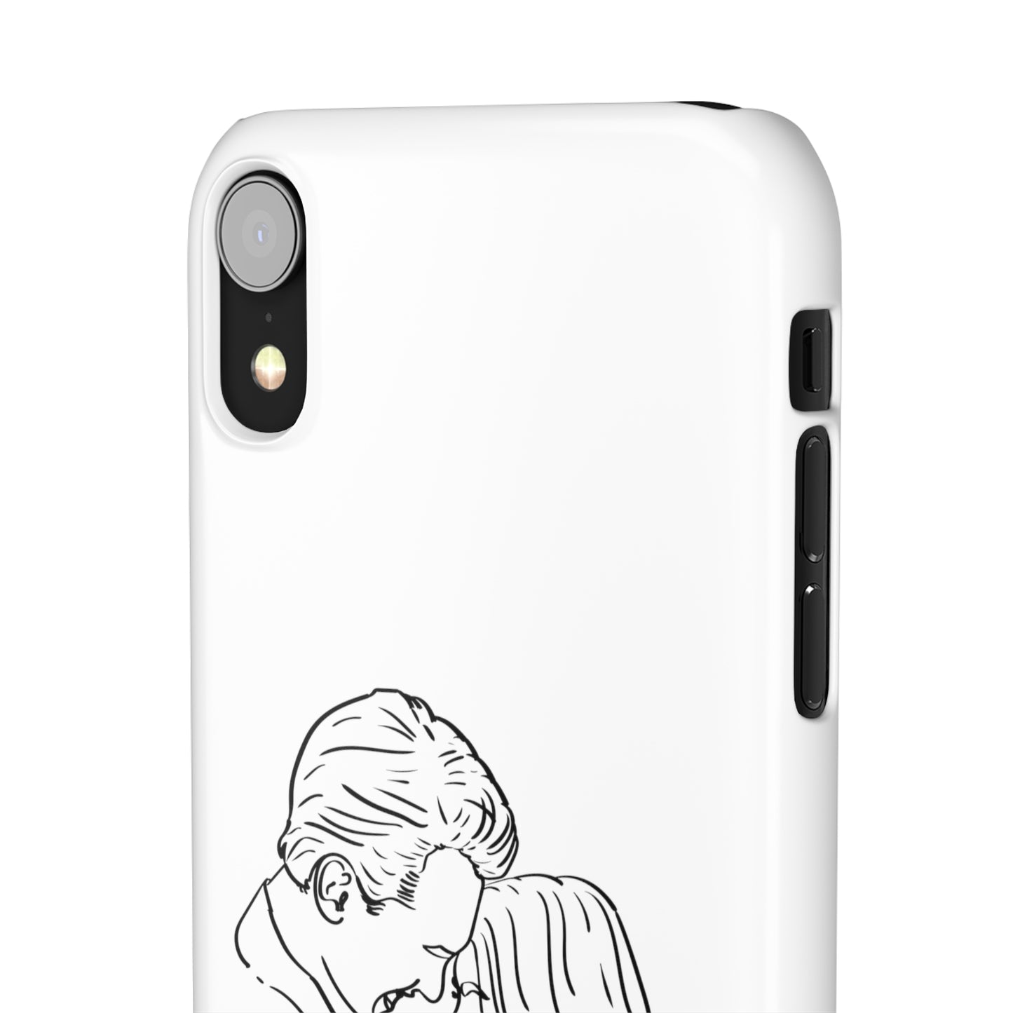 Custom Line Drawing Phone Snap Cases