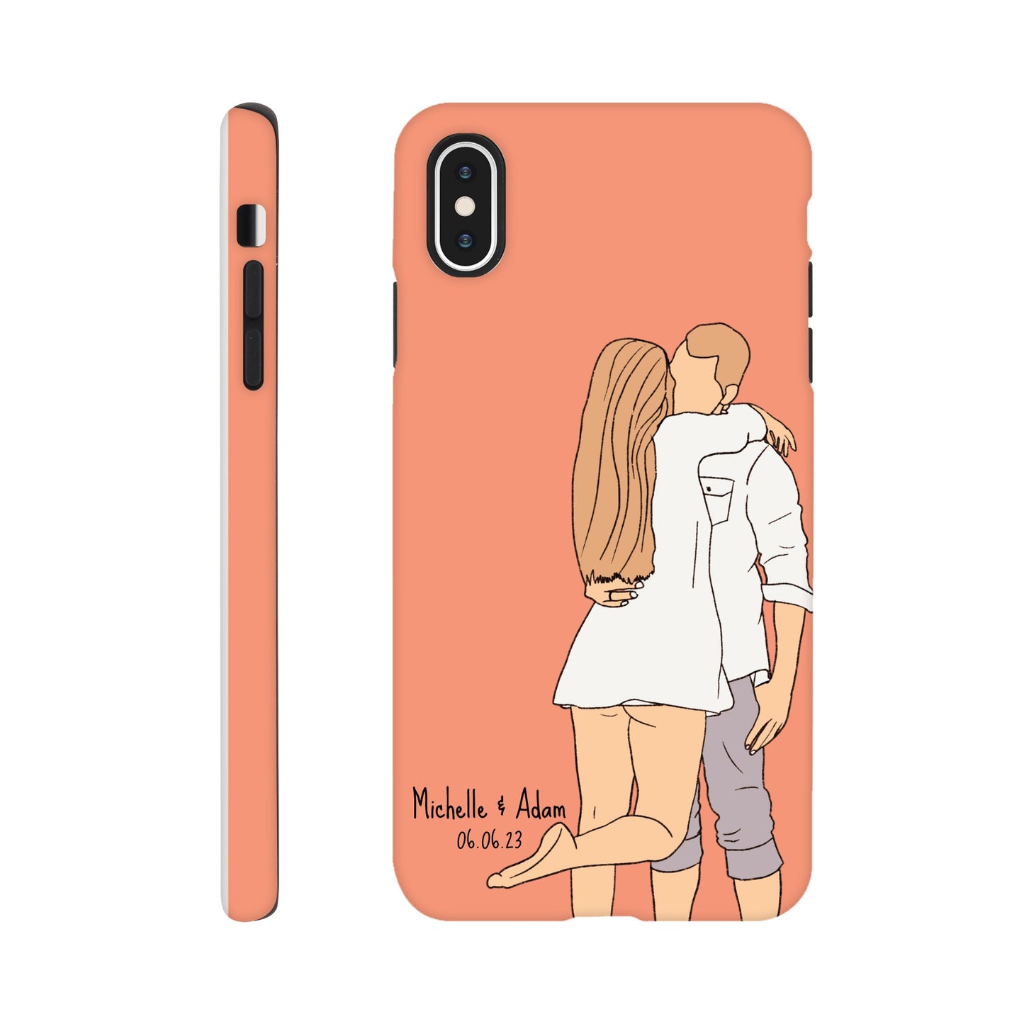 Custom Faceless Portrait Illustration Tough Phone cases