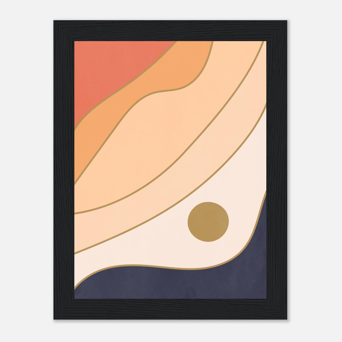 Abstract Eagle Eye Sun Wall art