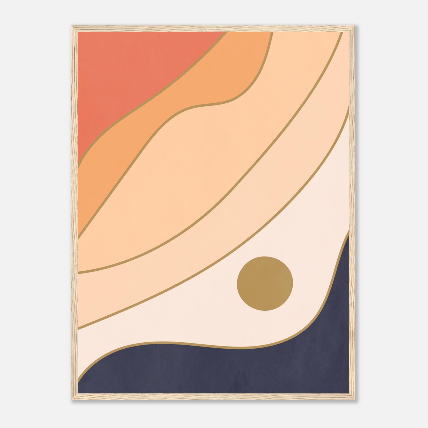 Abstract Eagle Eye Sun Wall art