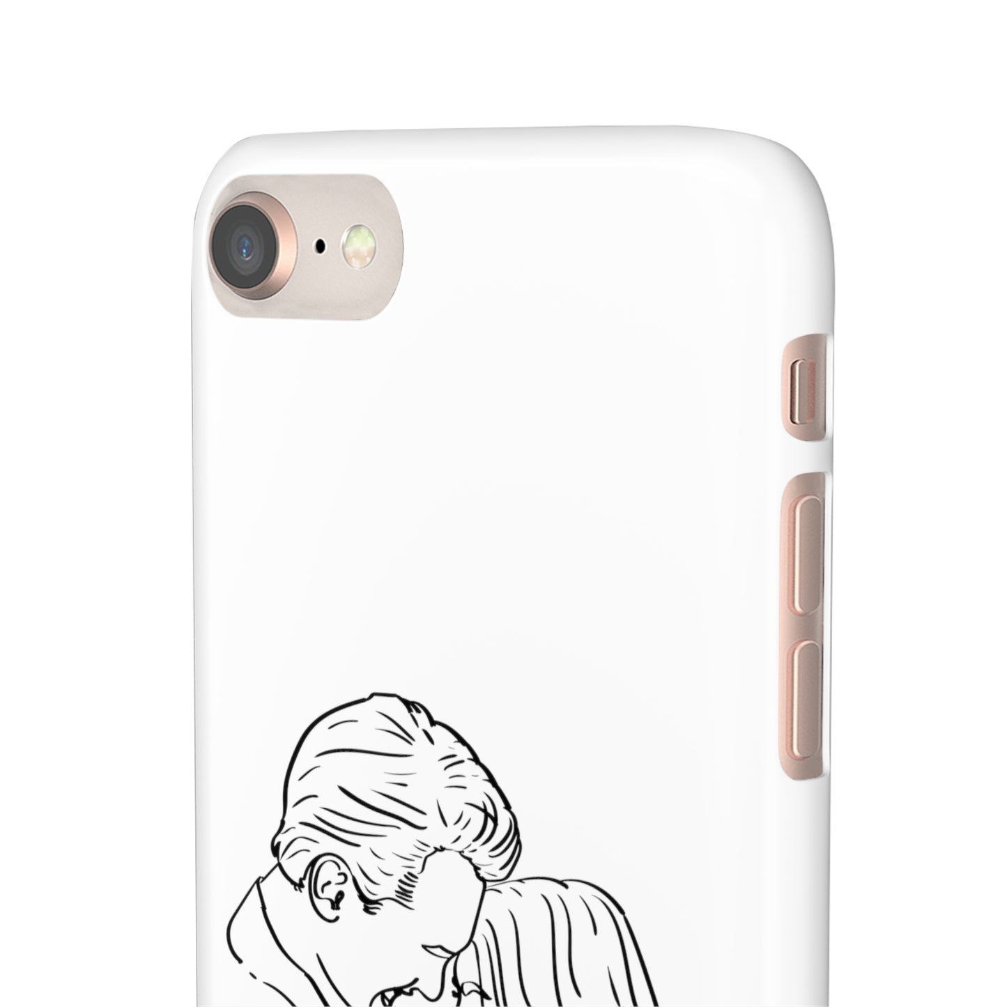 Custom Line Drawing Phone Snap Cases