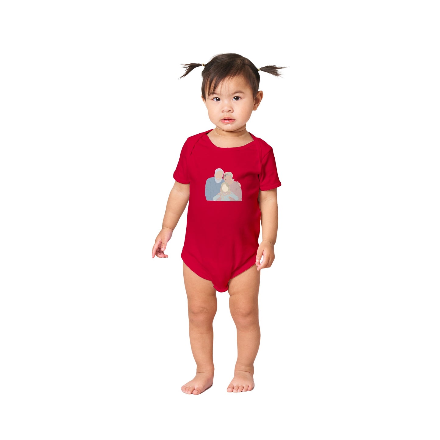 Custom Faceless Portrait Kids & baby clothing Body Suite