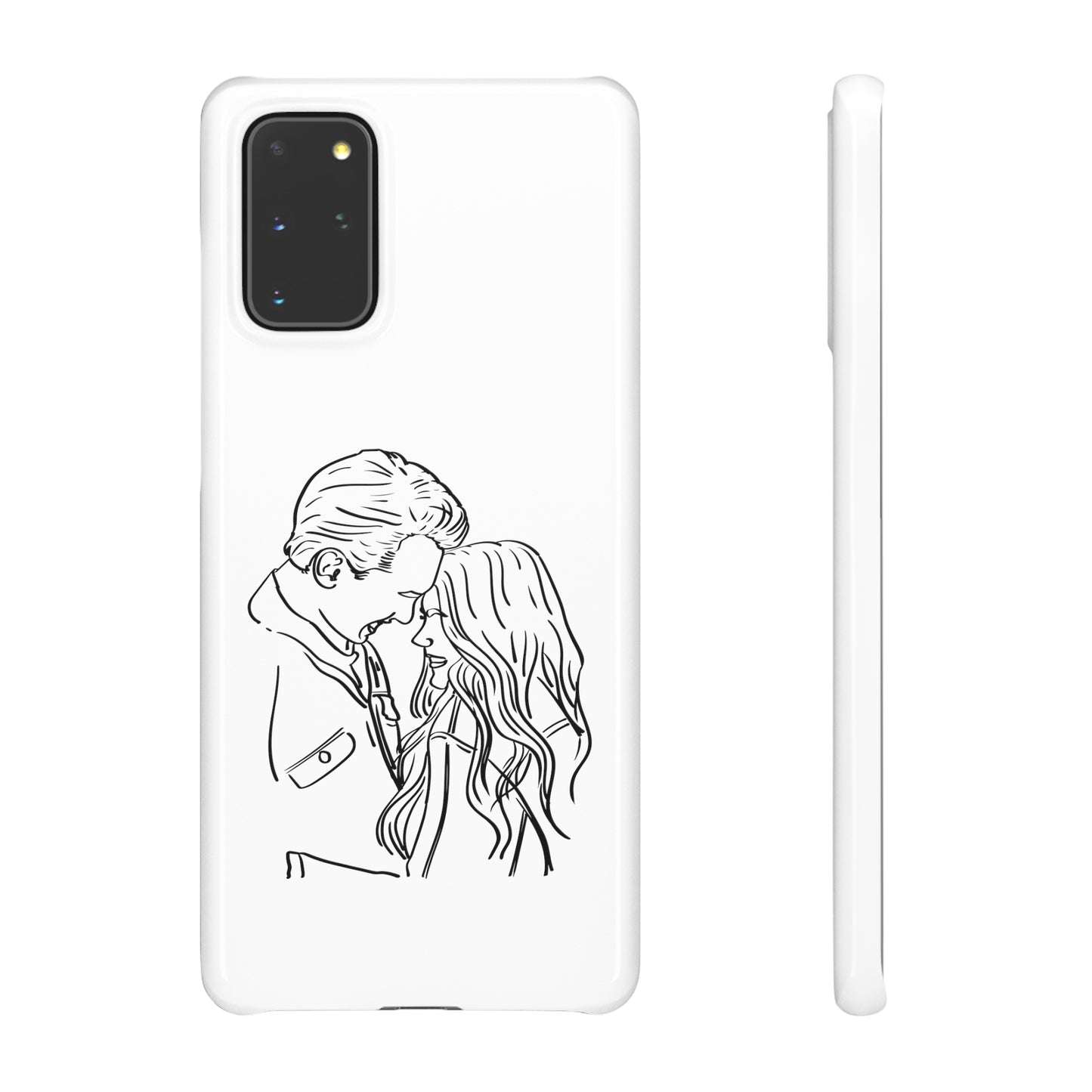 Custom Line Drawing Phone Snap Cases