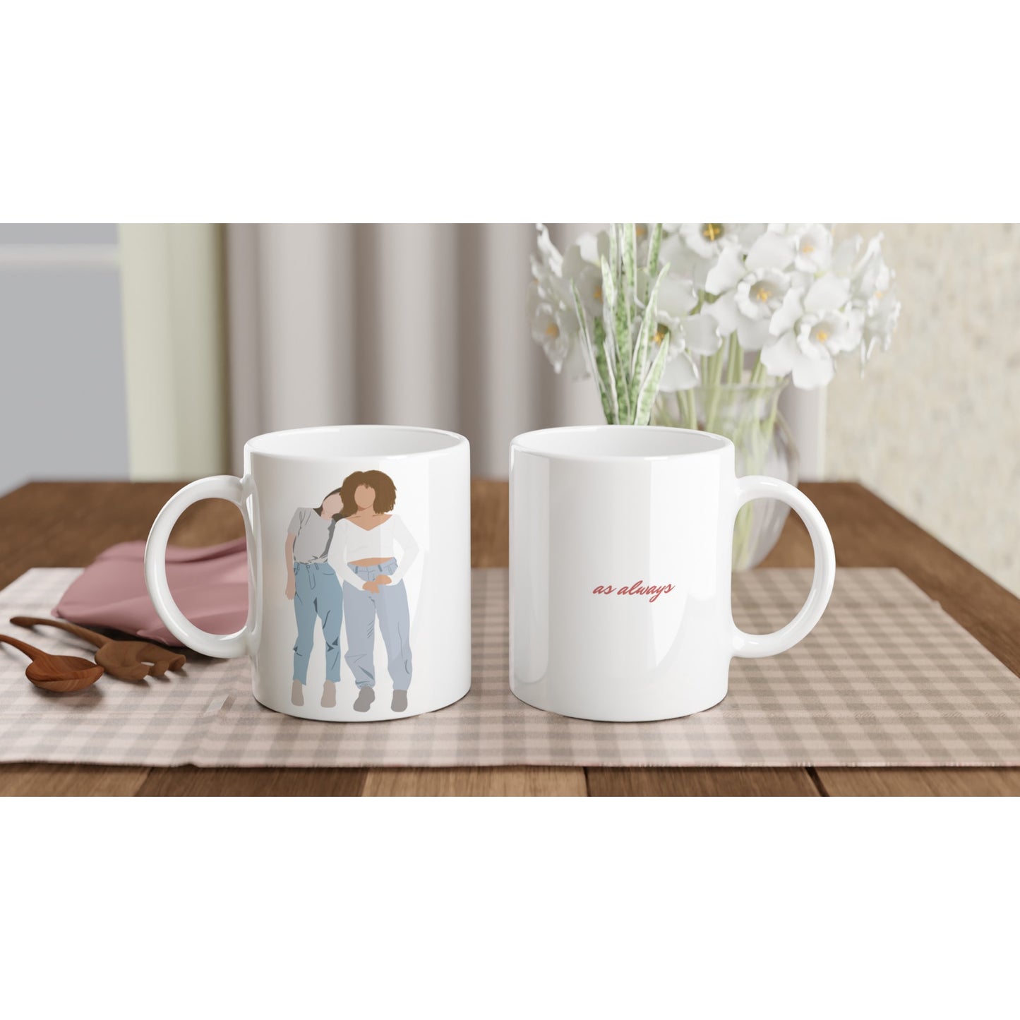 Custom Faceless Portrait from Photo Mugs