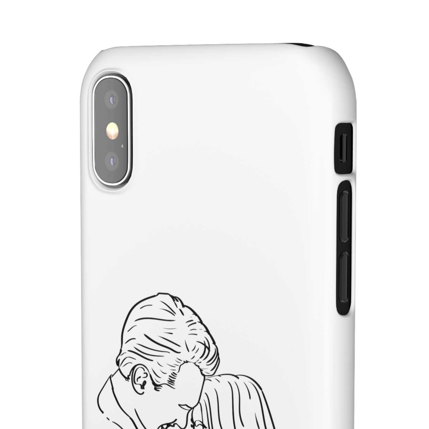 Custom Line Drawing Phone Snap Cases