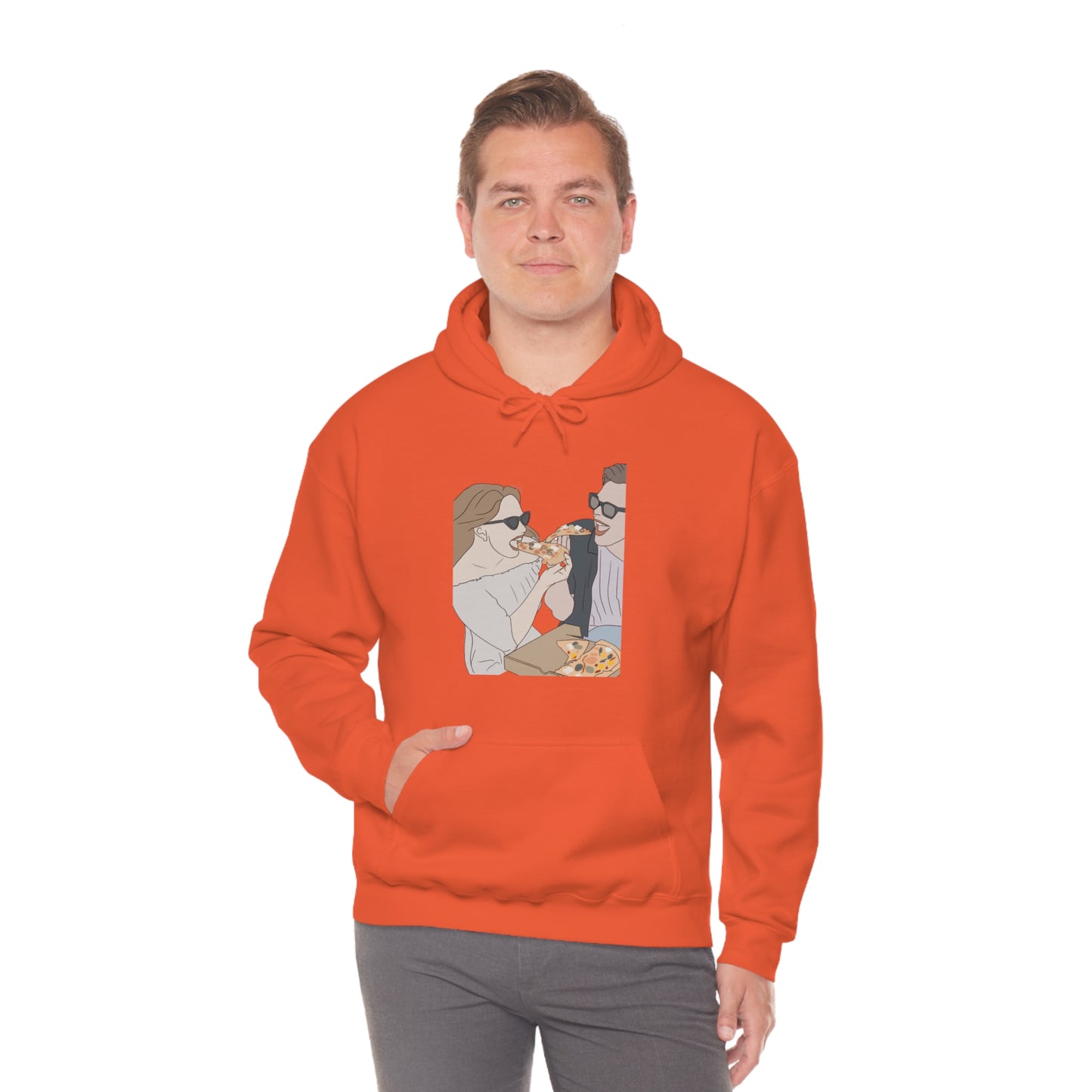 Custom Faceless Portrait Unisex Heavy Blend™ Hooded Sweatshirt