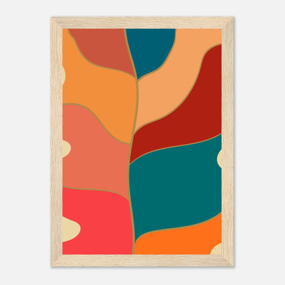 Abstract Monstera Wall Art Print