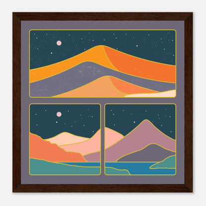 Mid Century Collage Mountains