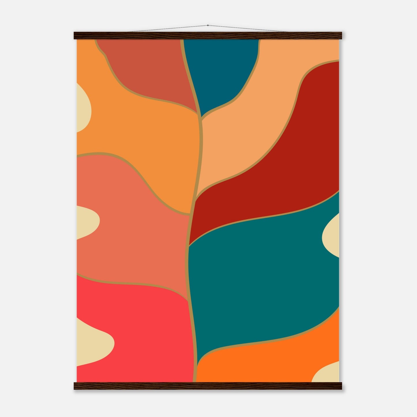 Abstract Monstera Wall Art Print