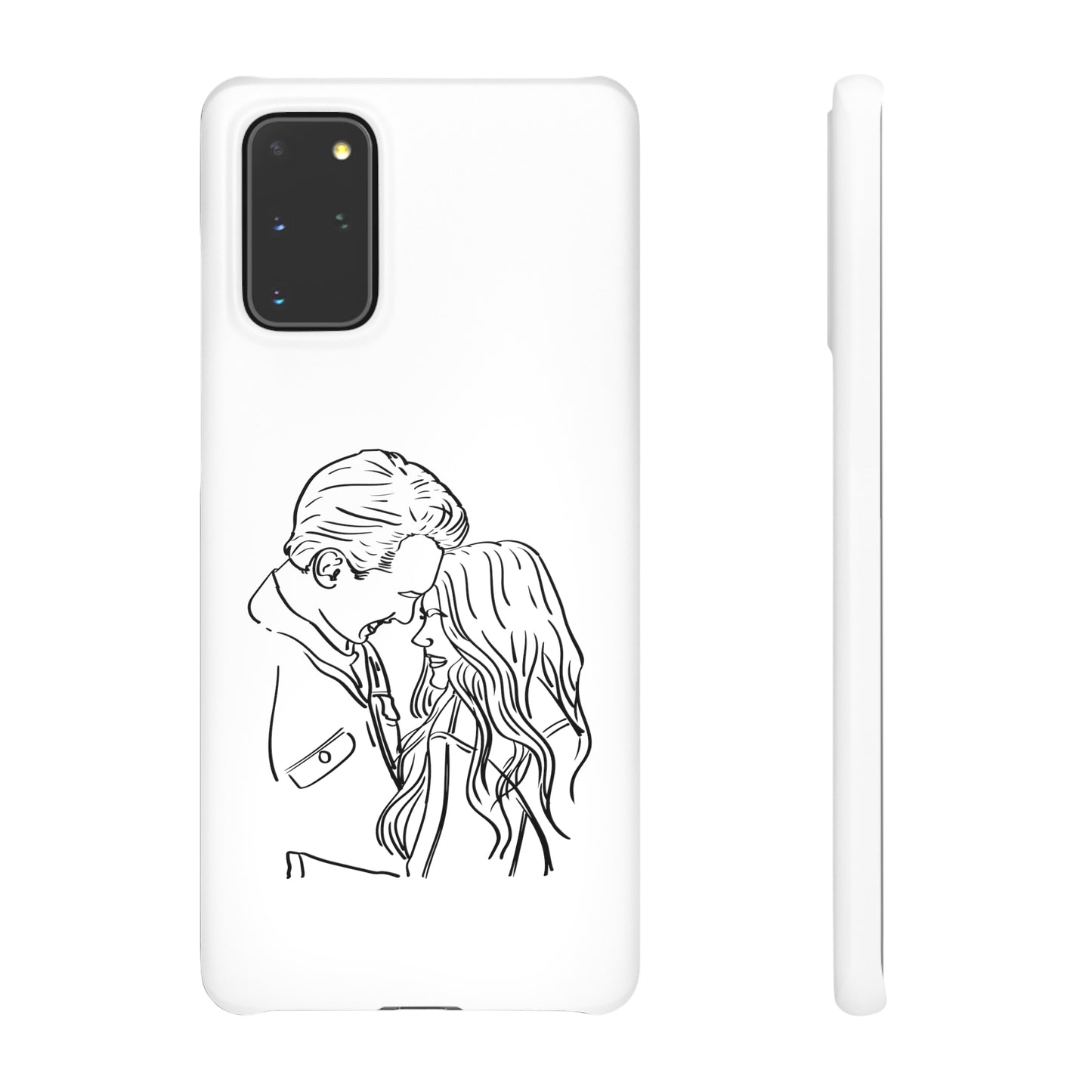 Custom Line Drawing Phone Snap Cases