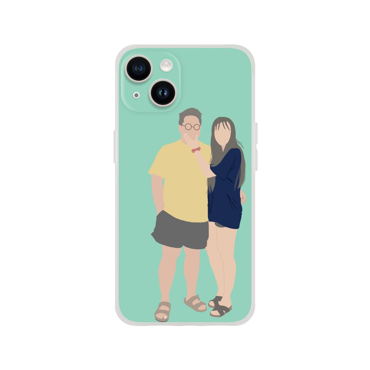 Custom Faceless Portrait Flexi Phone Case