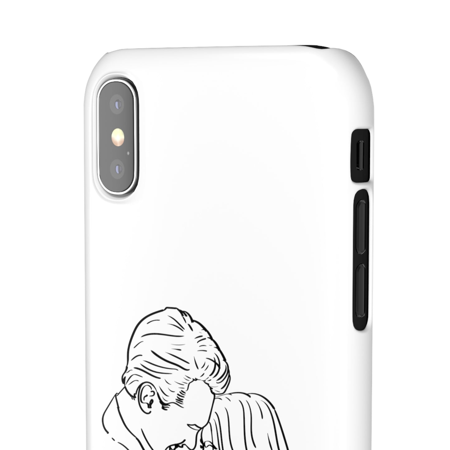 Custom Line Drawing Phone Snap Cases