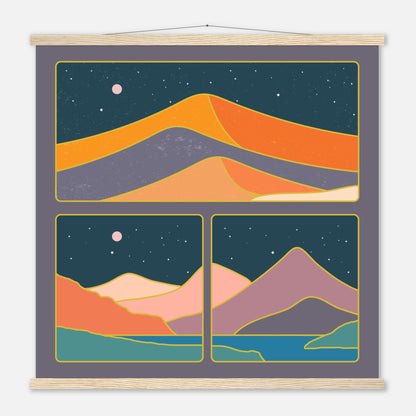 Mid Century Collage Mountains