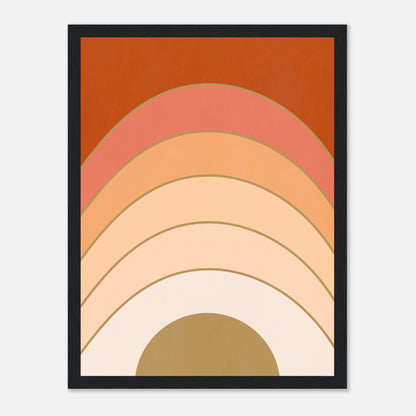 Abstract Gradient Sunrise Wall Art Print