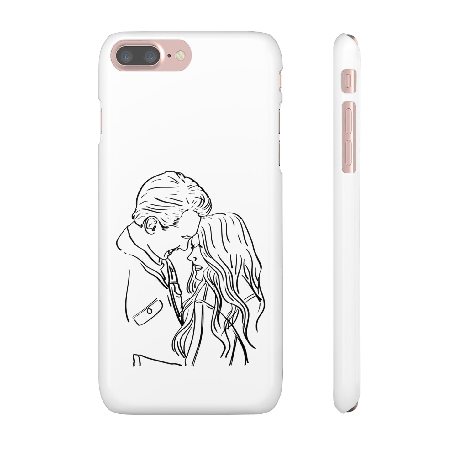 Custom Line Drawing Phone Snap Cases