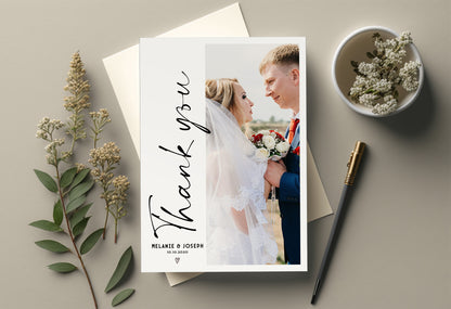 Wedding Thank You Cards with Picture