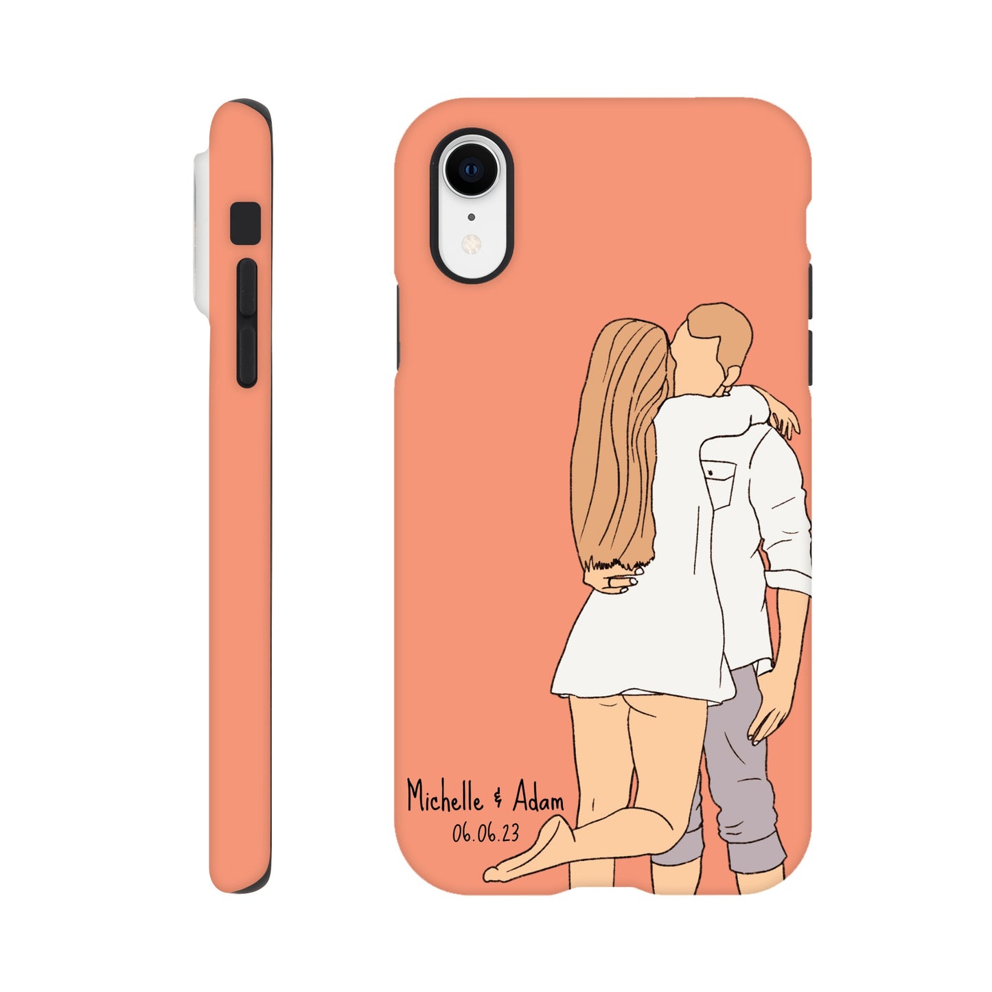 Custom Faceless Portrait Illustration Tough Phone cases