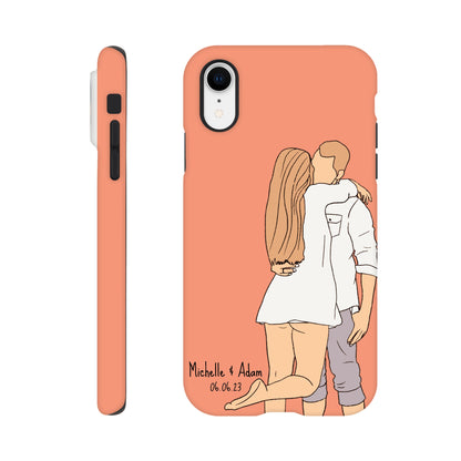 Custom Faceless Portrait Illustration Tough Phone cases