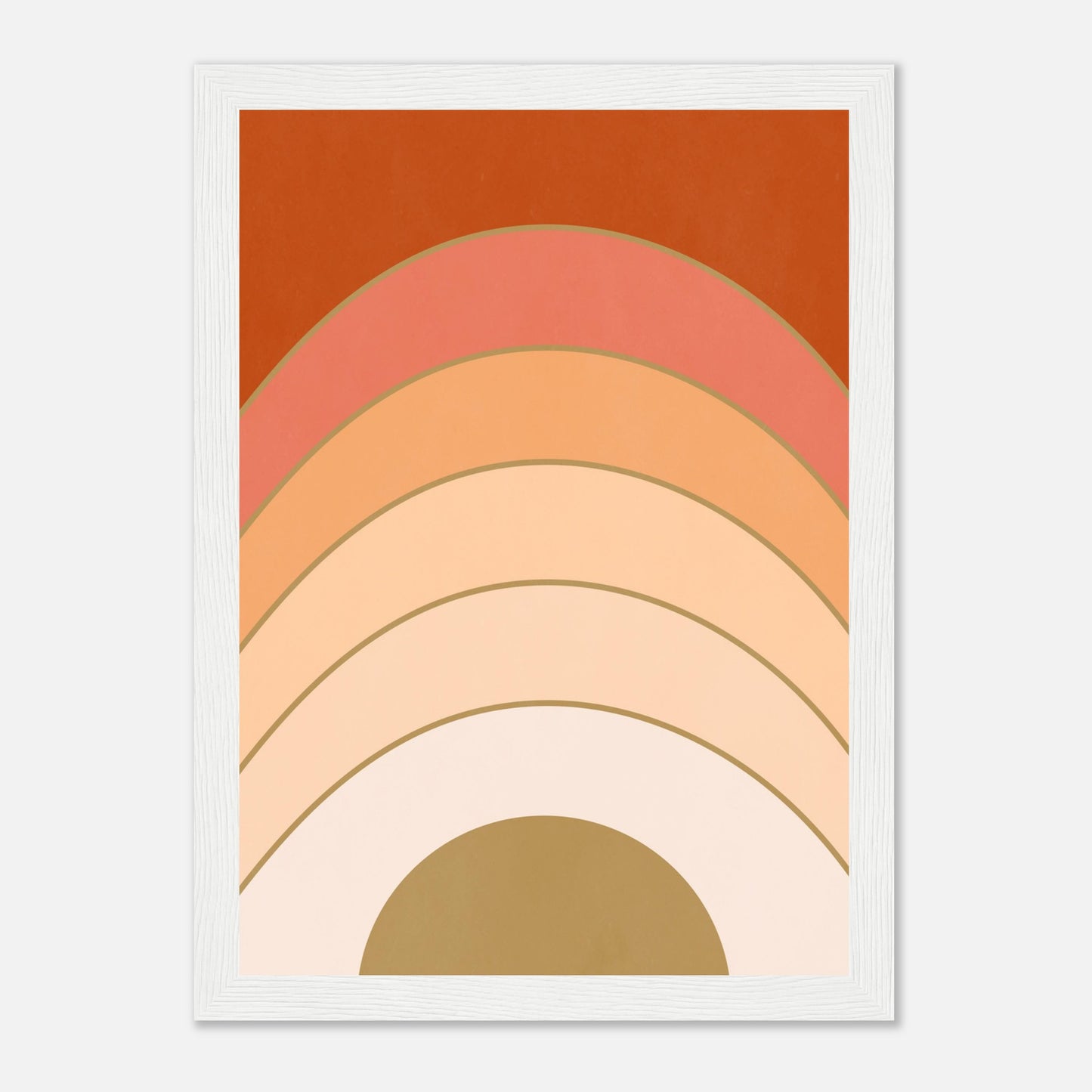 Abstract Gradient Sunrise Wall Art Print