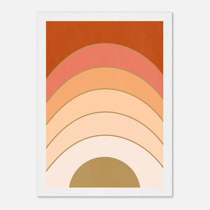 Abstract Gradient Sunrise Wall Art Print