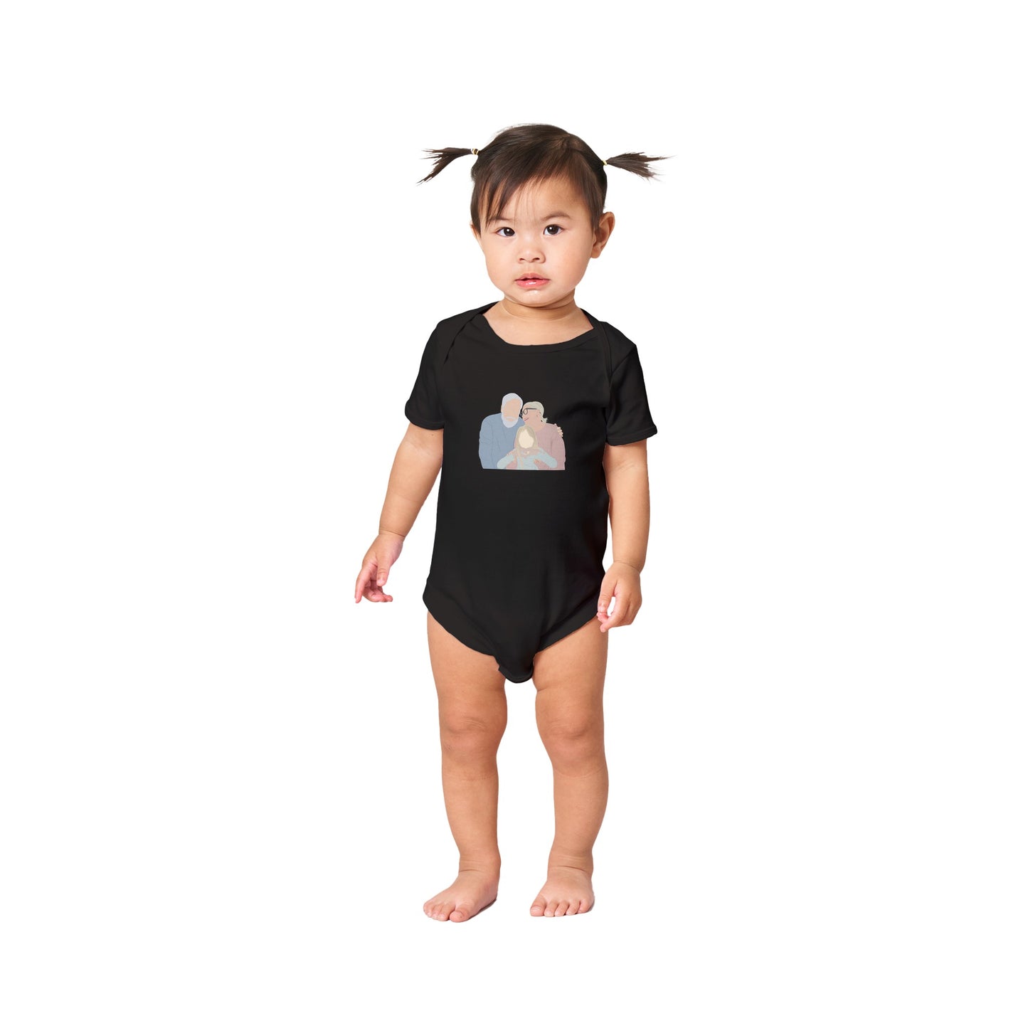 Custom Faceless Portrait Kids & baby clothing Body Suite