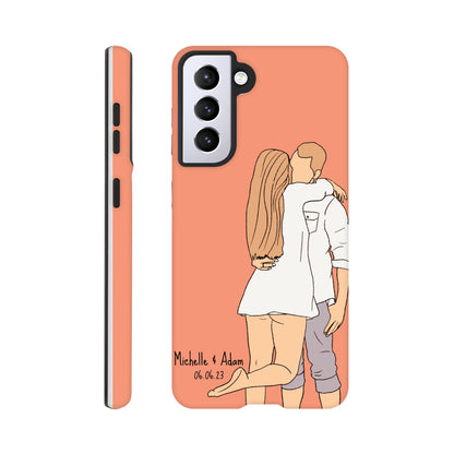 Custom Faceless Portrait Illustration Tough Phone cases