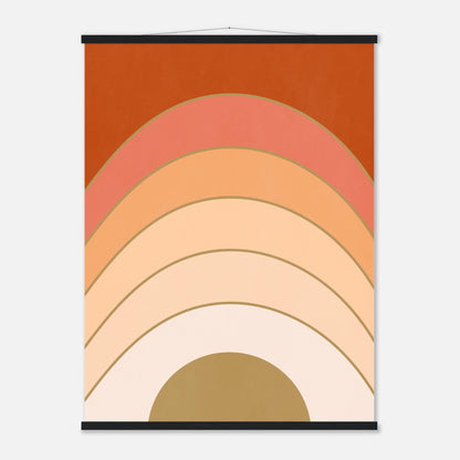 Abstract Gradient Sunrise Wall Art Print