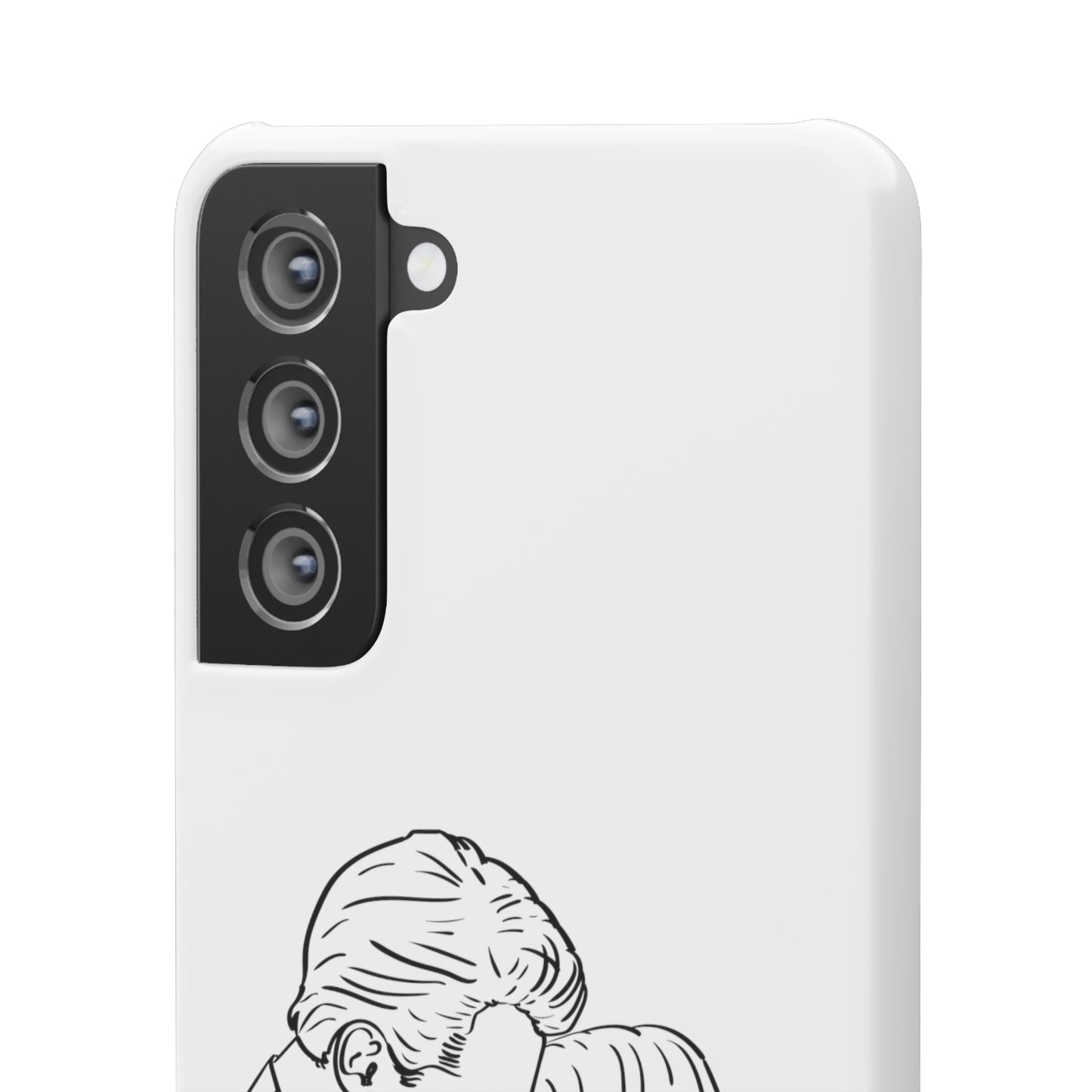 Custom Line Drawing Phone Snap Cases